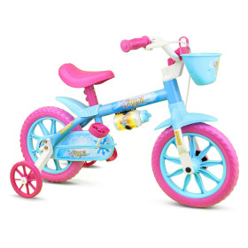 Bicicleta Nathor Aqua Azul/Rosa Aro 12