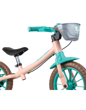 Bicicleta Nathor Balance Love Rosa/Verde Feminina